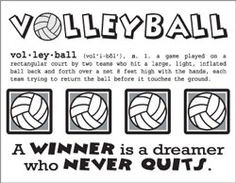 Inspirational Volleyball Quotes...
