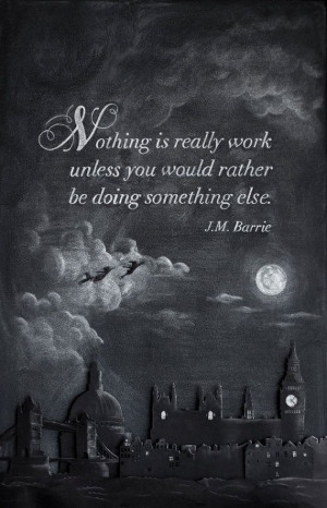 Inspirational Chalkboard Quote J.M. Barrie by DANGERDUST on Etsy