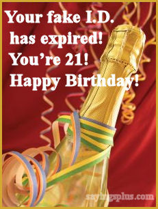 21st birthday quotes funny sayings