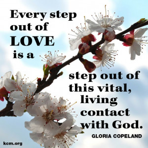 Every step out of love...
