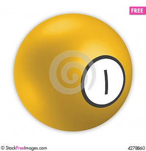 Free Billiard Ball Stock Photo