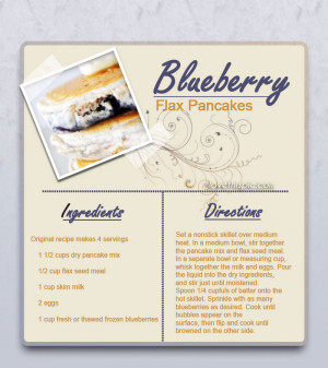 Blueberry Flax Pancakes