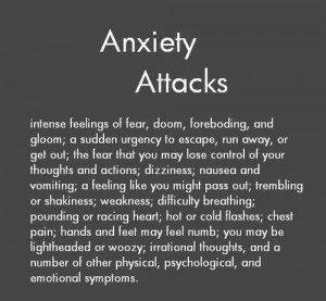 Anxiety/Panic Attack Symptoms #anxiety #panicatacks #symptoms