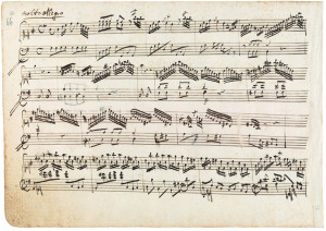 Mozart Early Composition, ca 1764, Molto Allegro, Concerto in G (Image ...