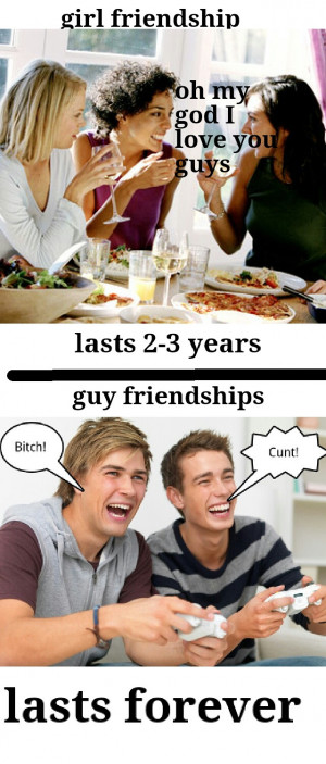 The difference between girl and guy best friends