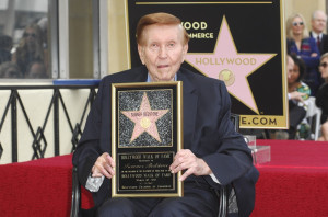 sumner redstone sumner redstone is honored with a star on the ...