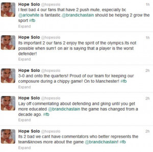 hope solo quotes about soccer