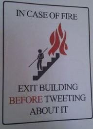 exit before tweeting...