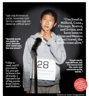 ... middle school wordmeister, on getting to the national spelling bee