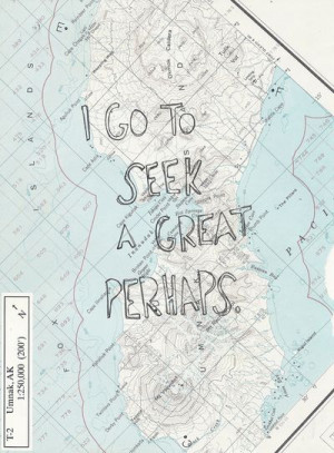 go to seek a great perhaps (John Green)