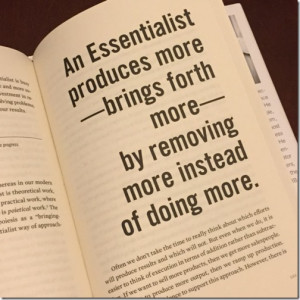Essentialism + The Way of an Essentialist