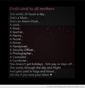 cute, life, love, pretty, quote, quotes, to all moms