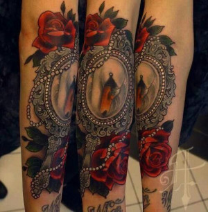 Mirror tattoo. RoseTattoo Ideas, Tattoo Mirrors, Swan Tattoo, Antiques ...