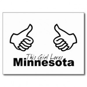 This Girl Loves Minnesota Postcard