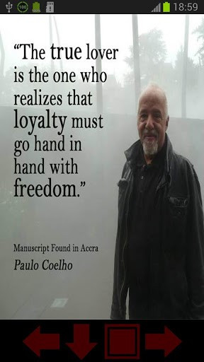 View bigger - Paulo Coelho Quotations for Android screenshot