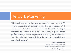 Paul Zane Pilzer Quote Network Marketing