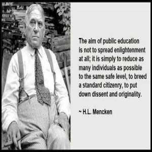 Mencken on Public Education