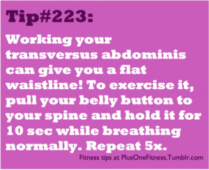... about six pack abs, and this exercise will work those transverus abs