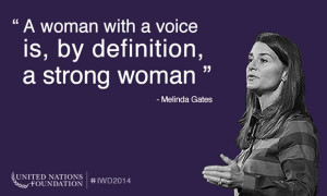 woman with a voice is by definition a strong woman. But the search ...
