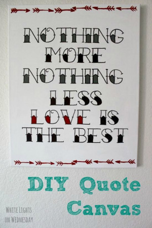 DIY Quote Canvas and my Living Room Gallery Wall