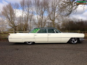 Thread: 1964 Cadillac Sedan. Custom paint, 5 spoke chrome rims. Bagged ...