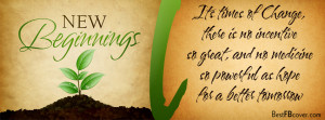 New Beginnings Facebook Timeline Profile Cover