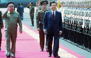 Kim Jong il and Kim Dae jung