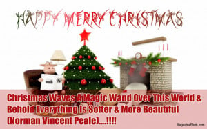 Happy Merry Christmas Quotes With Wishes Greeting Card Imges