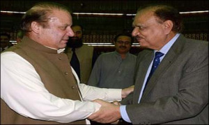 ISLAMABAD: President elect Mamnoon Hussain met Prime Minister Nawaz ...