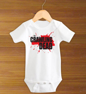 The Crawling Dead Walking Dead Funny Baby Zombie One Piece Bodysuit ...