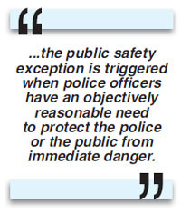 Public Safety Exception Quote