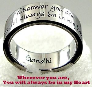 Gandhi-Quote-Ring-Always-in-my-Heart-Love-No-Goodbye-Stainless-Steel ...
