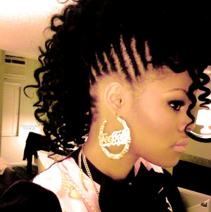 teyana taylor mohawk hairstyle