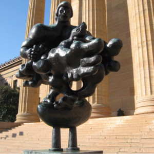 Front steps . Art Museum .24th and the Parkway.