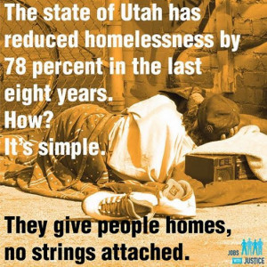 Utah: Giving Homes for the Homeless People