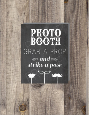 Download - Chalkboard PHOTO BOOTH Sign - DIY, Wedding reception ...