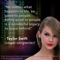 Taylor Swift reminds everyone about the Golden Rule. Show your ...