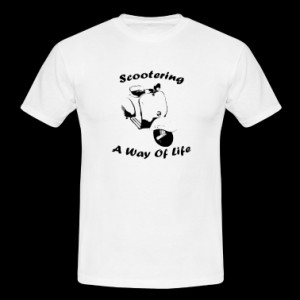 White scootering a way of life Men's T-Shirts