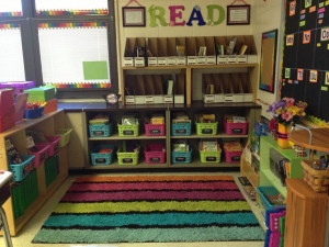 Elementary Classroom Library :) very color coordinated and kid ...