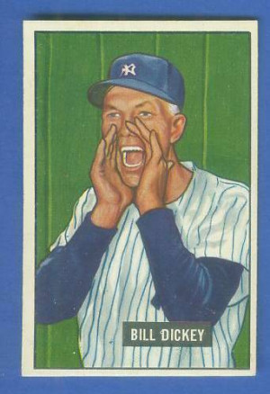 1951 Bowman #290 Bill Dickey COACH SCARCE HIGH# (Yankees) Baseball ...