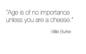Yep - unless you're cheese, don't worry about it . . . @sharonohreally