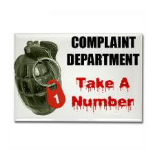 Complaint Department Fridge Magnet