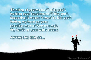 Never Let Me Go I Miss You