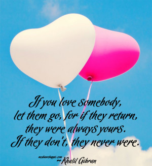 ... them go if you truly love someone then if you love someone let them go