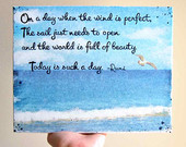... Media Original Rumi Quote Art 8x10 Wall Art - Sailing Art Beach