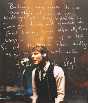Owl City. Love this guy. This song (Take to the Sky) is awesome, as ...
