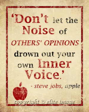 8x10 OTHERS OPINIONS Drown out your own Inner Voice by EliteImage, $19 ...