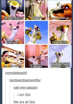 am Sid the sloth Ice age More