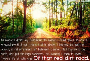Red dirt road!