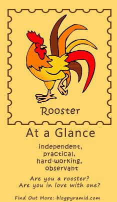 The Rooster symbolizes such character traits as confidence ...